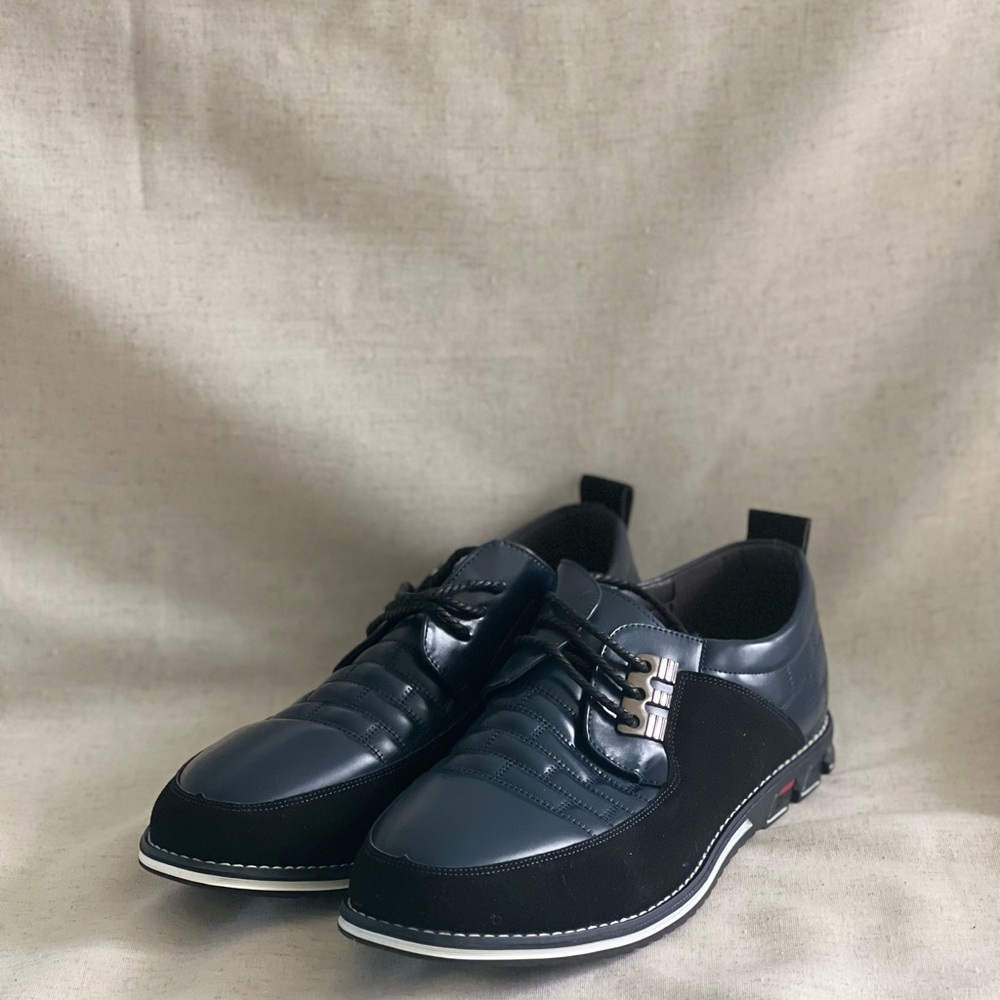 Elegant Black Leather Oxfords for Men